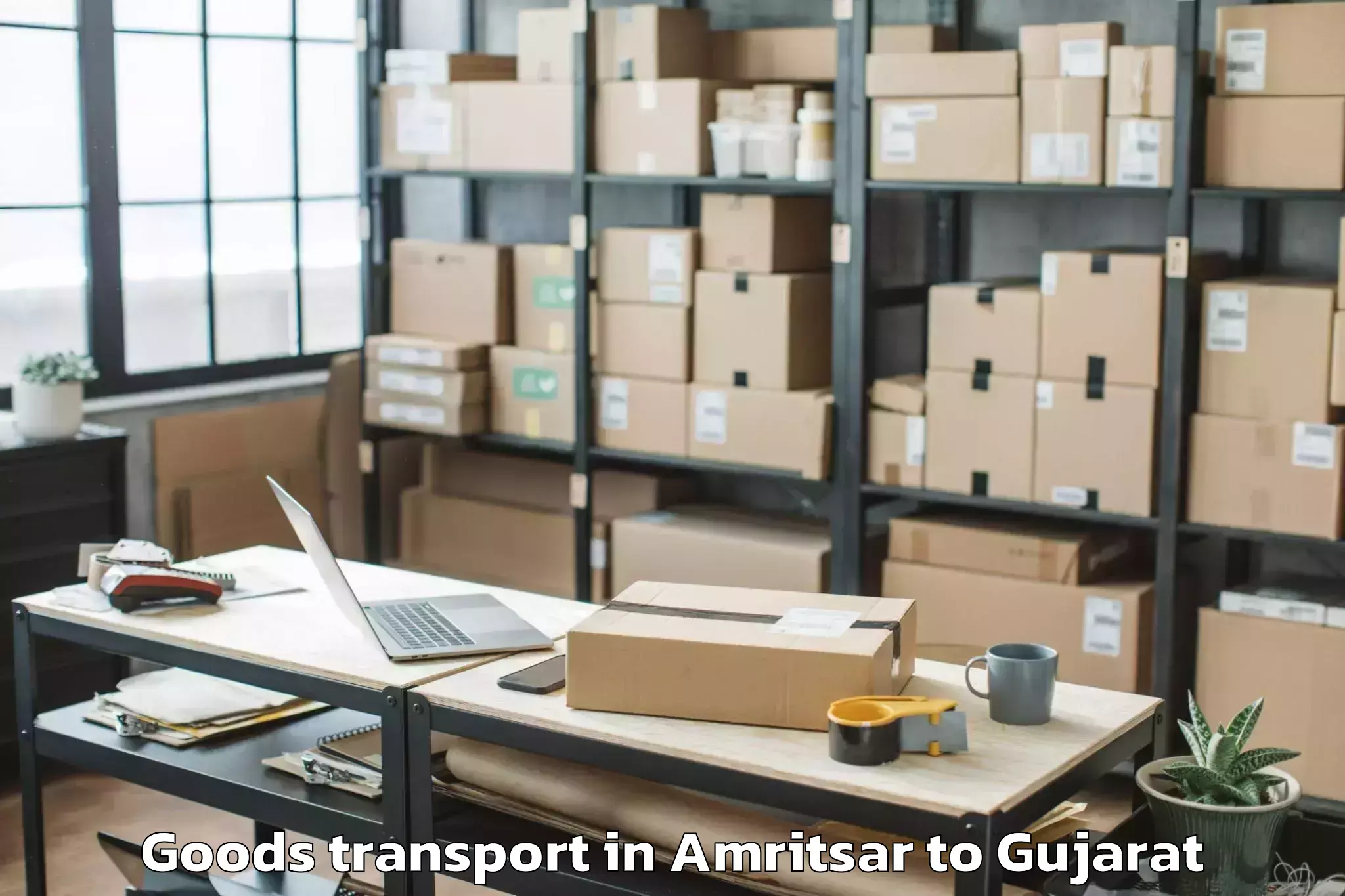 Book Your Amritsar to Khambha Goods Transport Today